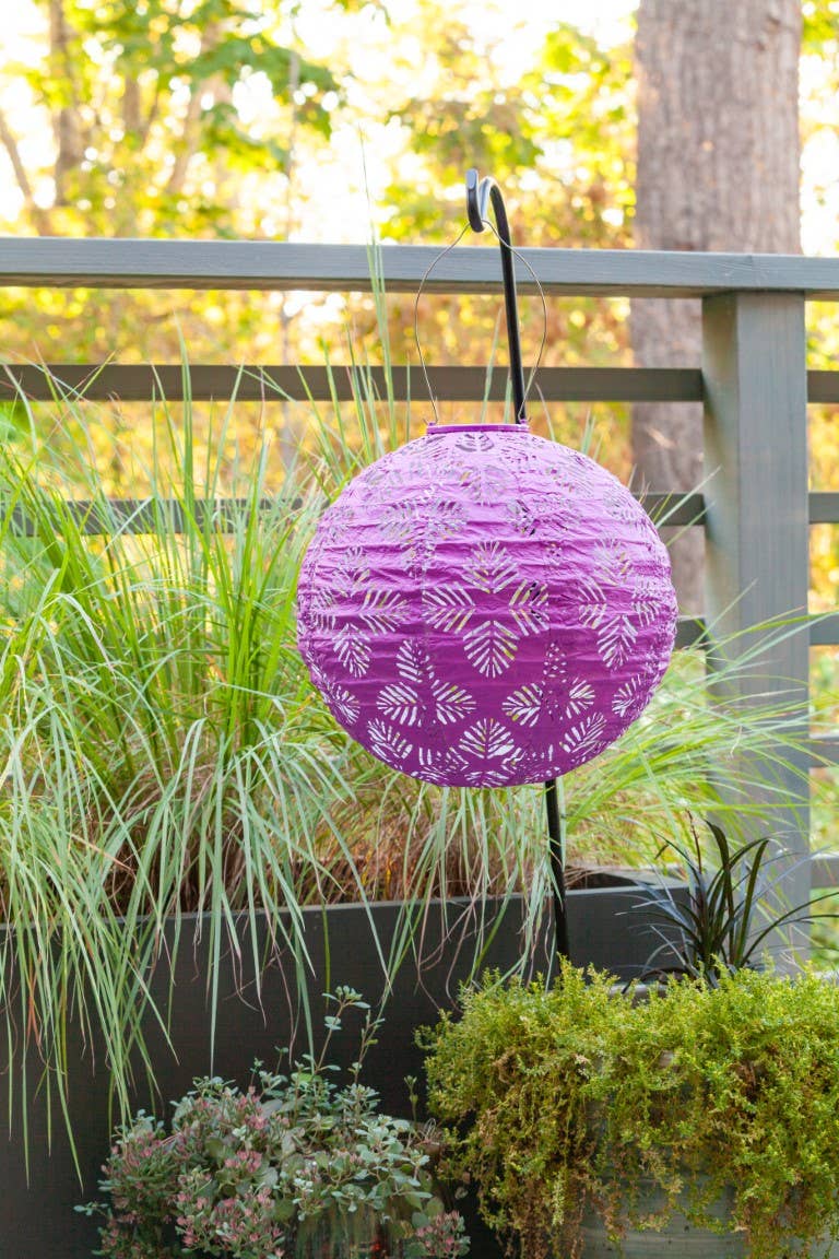 Allsop Home & Garden - Wholesale Outdoor/Lawn Light - Stella Brights 12" Globe Solar Lantern - Violet4
