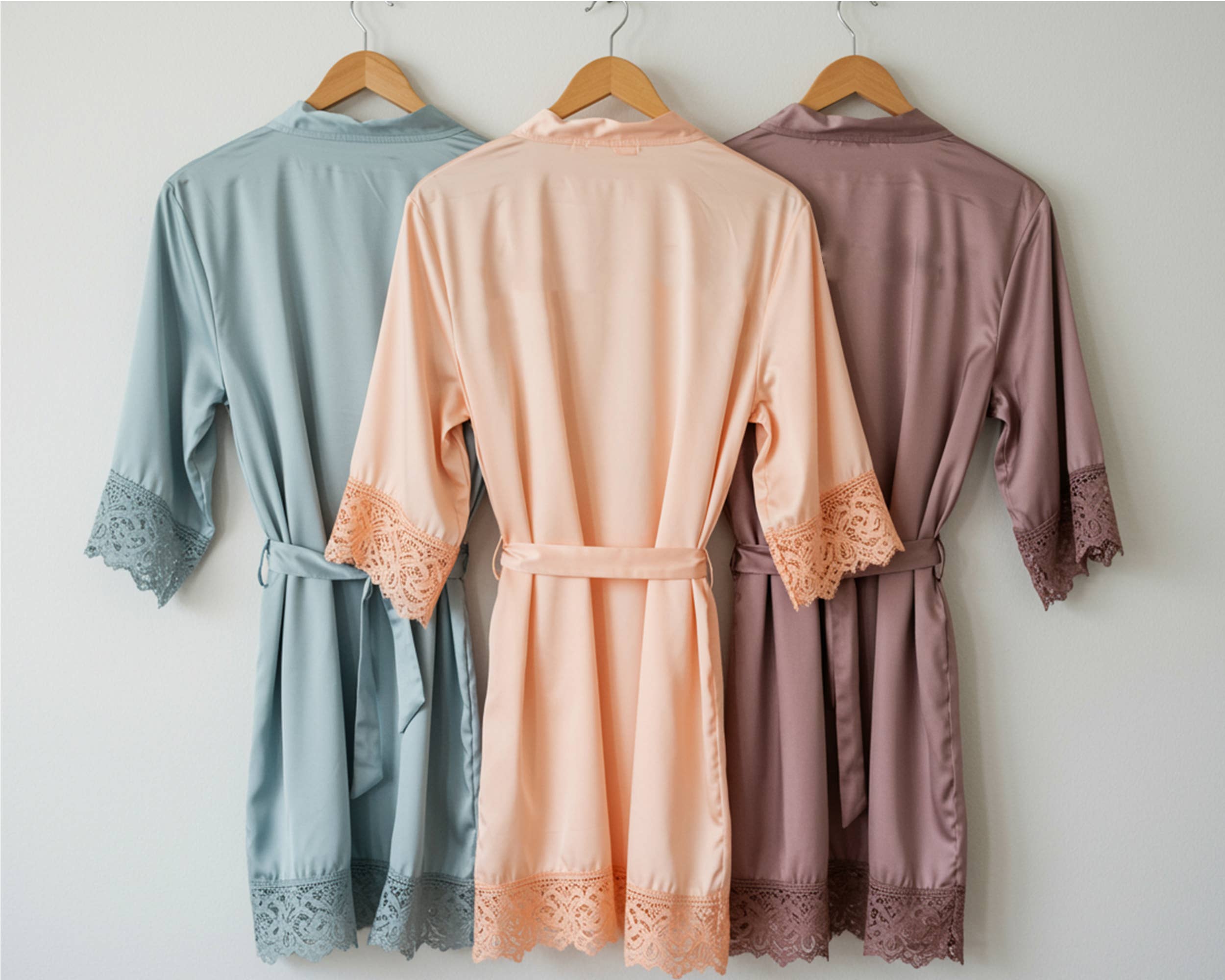 The Blissful - Wholesale Robe - Women's - Bridesmaid Robes Custom Cotton Bridesmaid Lace Robe2