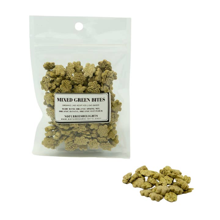 No Furries Delights - Wholesale Pet Supplement - Not Cat/Dog - Mixed Green Bites (50g | 1.76oz)3