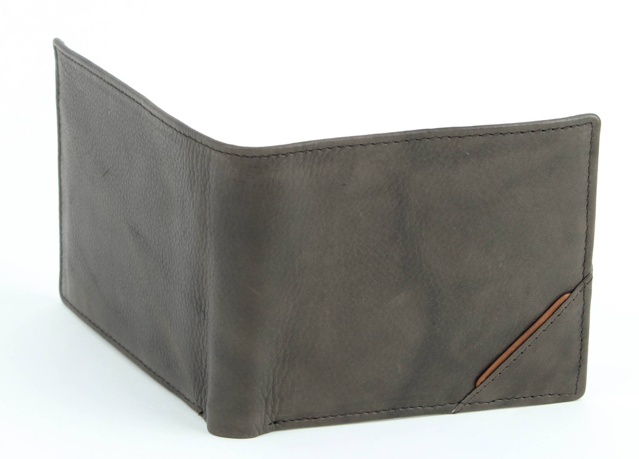 Leather Impressions Inc - Wholesale Wallet - Men's - RFID Bifold w/Center I.D. Flap & Corner Contrast Notch 1571511