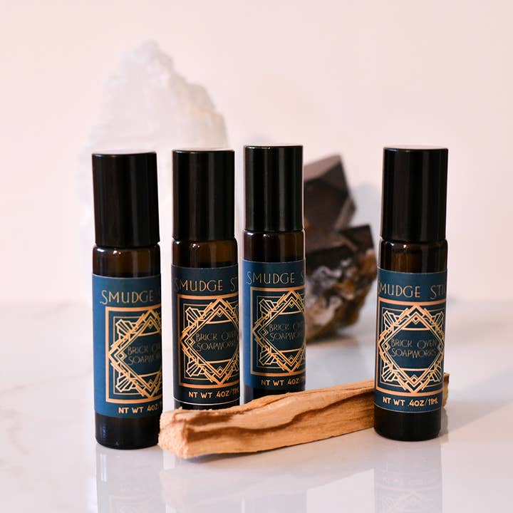 Masculine Fragrance Aromatherapy Roll On - Smudge Stick for wholesale by Brick Oven SoapWorks