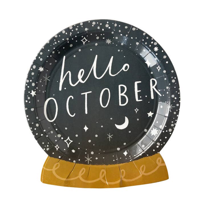 MYS1040 - Plato de papel con forma de bola de cristal mística para venta al por mayor de My Mind’s Eye