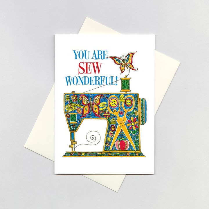 Sewing Machine - Birthday Card for wholesale by Laughing Elephant