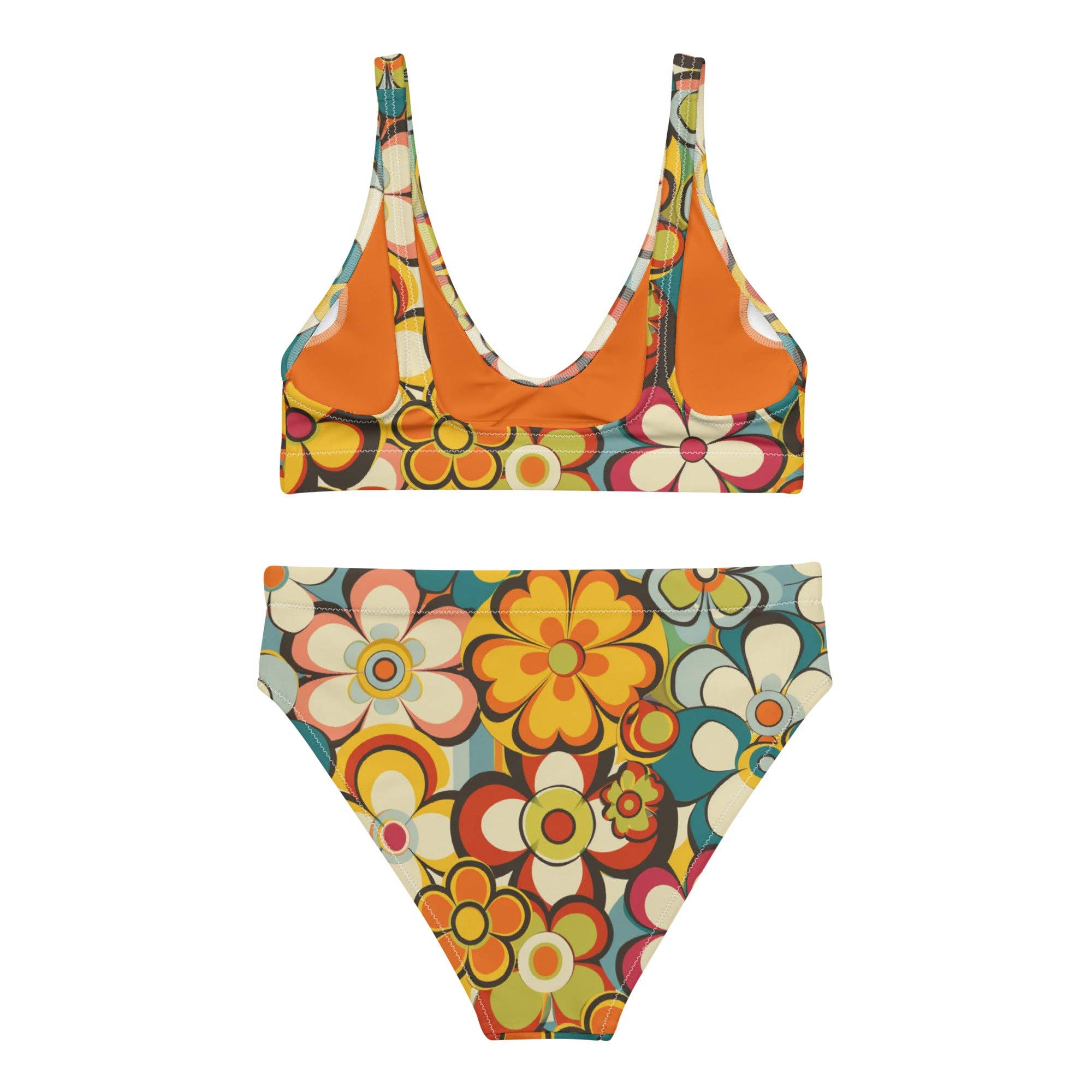 BAHA RANCH WESTERN WEAR - Wholesale Two Piece Swimsuit - Women's - Yeehaw Woodstock Retro Floral Bikini4