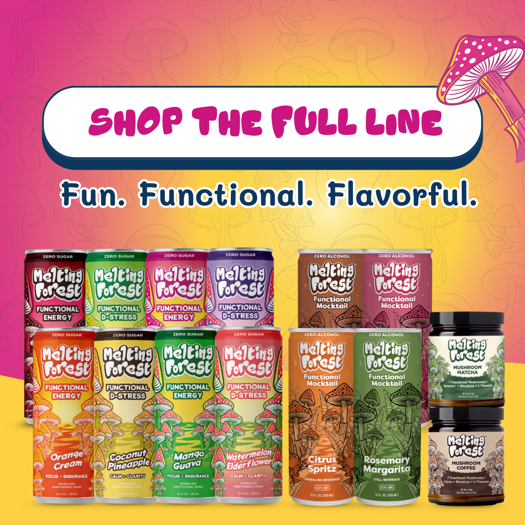 Melting Forest - Wholesale Sports/Energy Drink - Mushroom Energy Drink |  Strawberry Lemonade | Adaptogen4