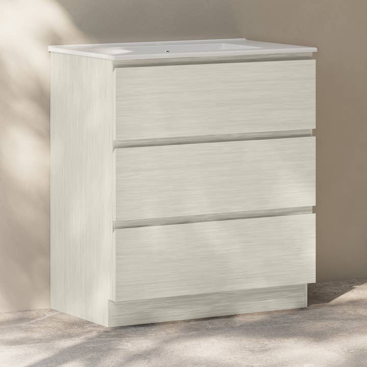 Swiss Madison - Wholesale Cabinet - Liberte 30" Freestanding Vanity White Oak w/ Sink5