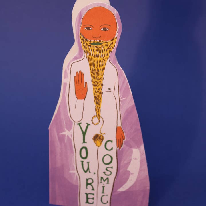 You're Cosmic Shaped Greetings Card for wholesale by Ark Colour Design