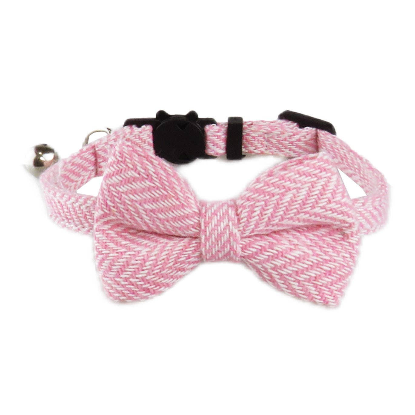 Cheerhunting - Vente Collier – chat - Mokka – Collier pour chat avec nœud papillon en chevrons3
