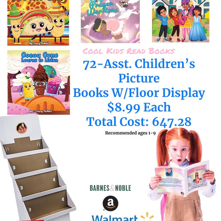 LIBRI PER BAMBINI DA 72 CT CON ESPOSITORE DA PAVIMENTO per la vendita all'ingrosso da parte di God's Beauties and Cuties