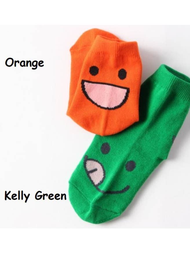 Comfortarians - Wholesale Socks - Kids & Baby - Happy Face Colorful Baby Toddler Anti Slip Walking Socks