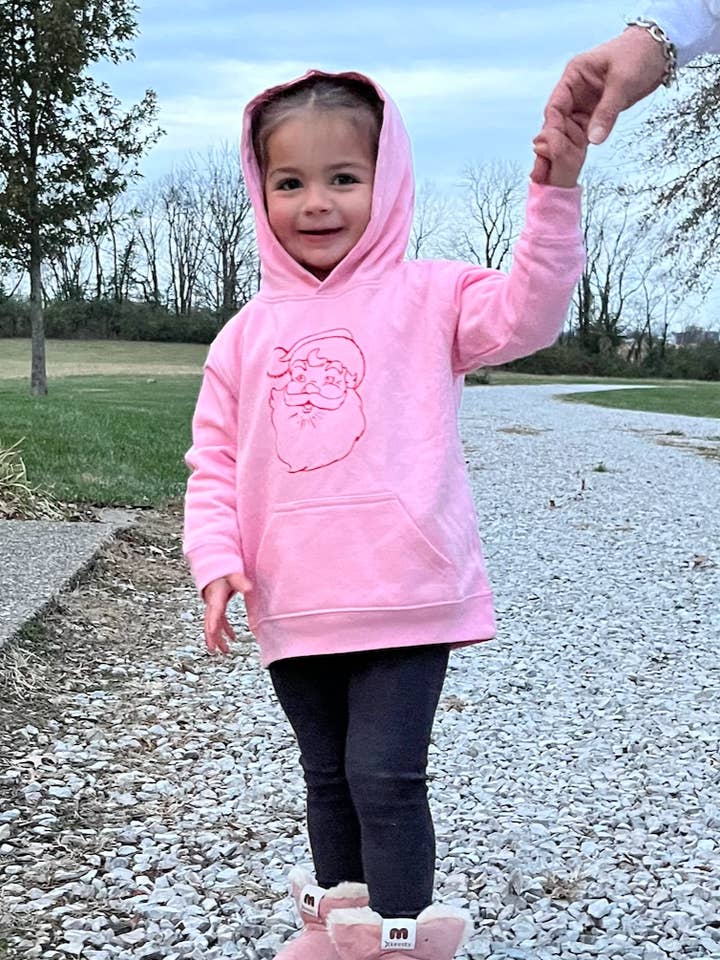 Papá Noel con capucha rosa para venta al por mayor de Little Hoot Designs