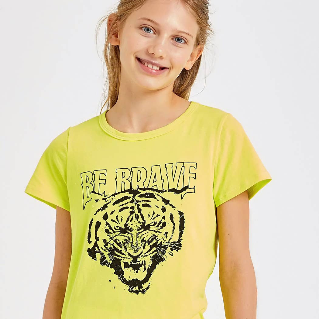 Good Girl – Großhandel Top- & Shorts-Set – Kinder – Kinder Tiger Grafiktop und kurzes Set8