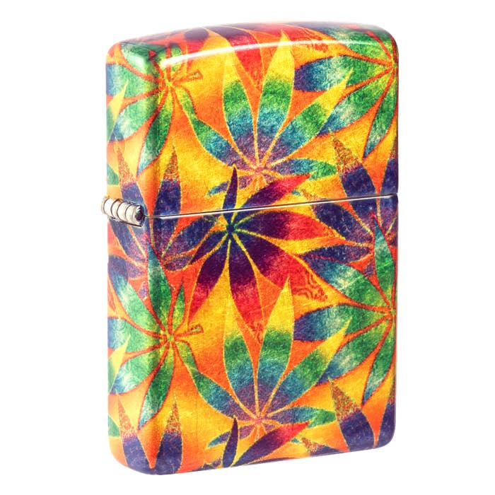 Briquet Zippo Feuille de Cannabis Fusion Laiton Poli 540 pour la vente par Lighter King