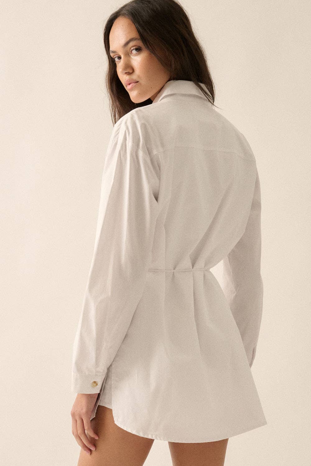 Promesa USA - Wholesale Romper - Women's - Solid Collar-Neck Layered Yoke-Back Romper29