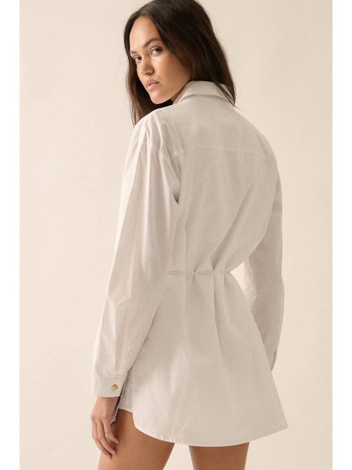 Promesa USA - Wholesale Romper - Women's - Solid Collar-Neck Layered Yoke-Back Romper29