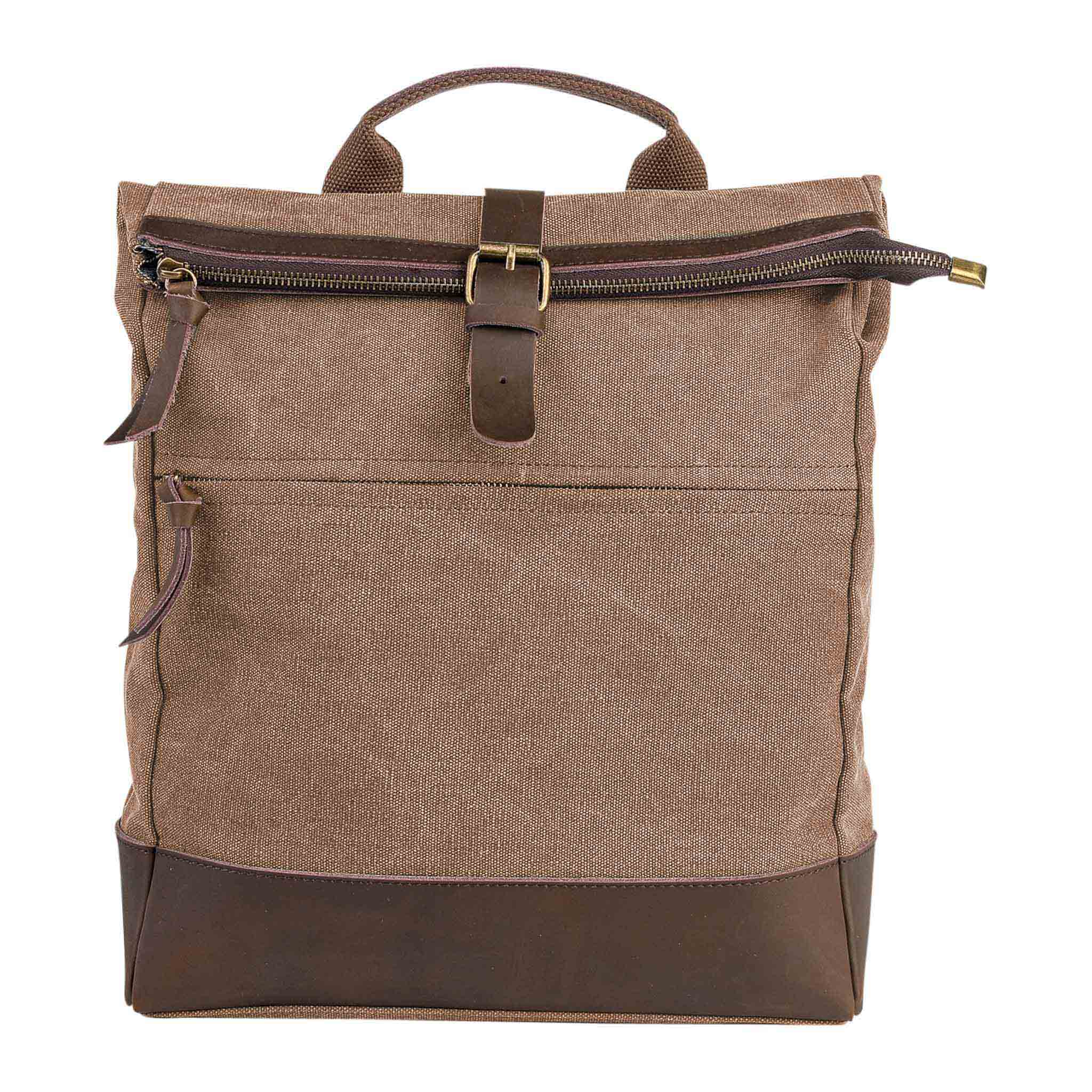 ZEDE PARIS - Vente Sac à dos – unisexe - ECOLE MILITAIRE - Sac à dos en toile et cuir15