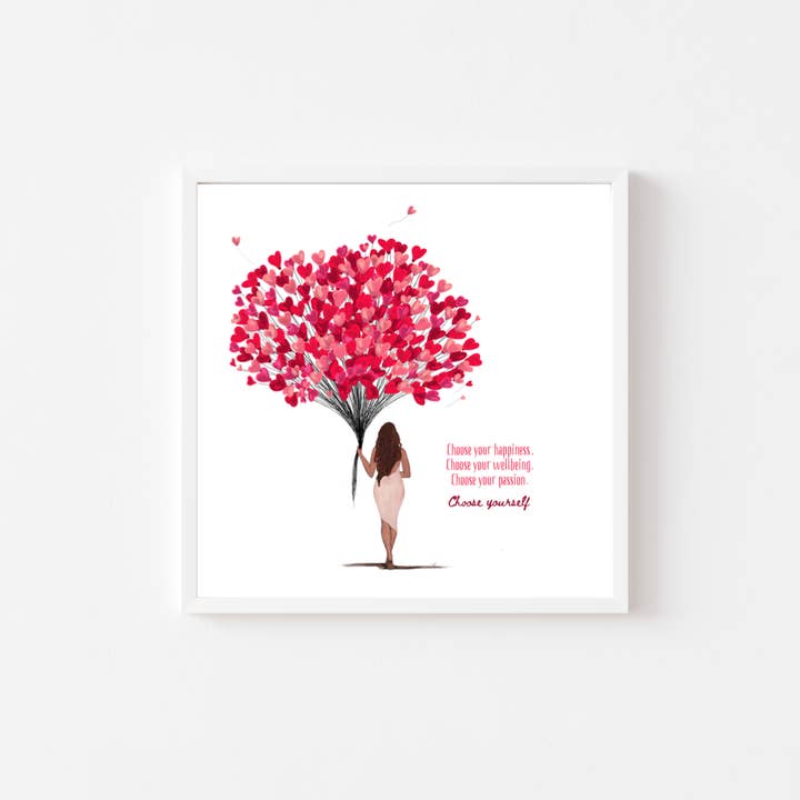 Wähle dich selbst | Quote Art für den Großhandel von Art by Anna Alvarado