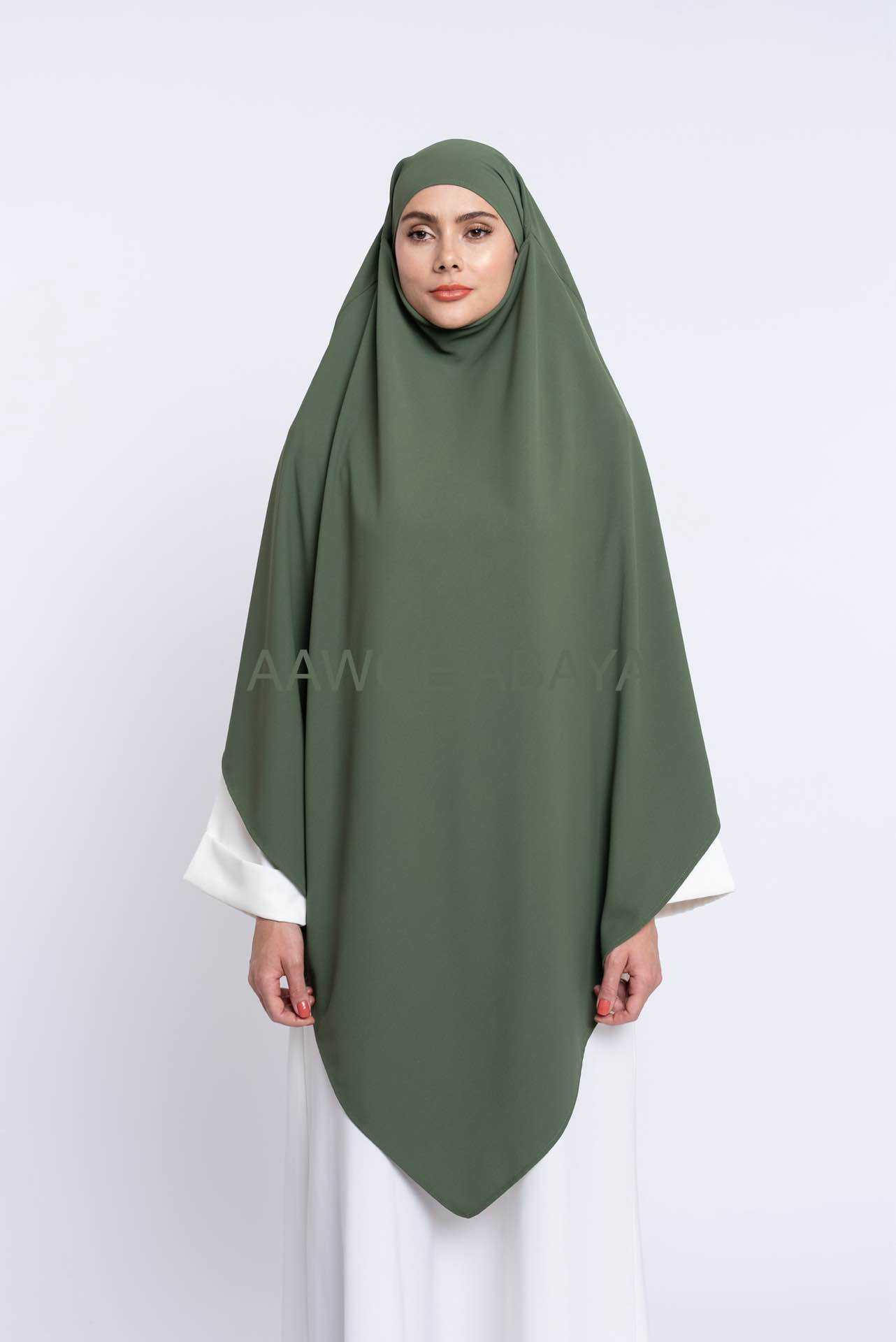 Aawoe Abaya - Vente Hijabs – femme - Khimar Maya Long Pointu - 2143-KH18