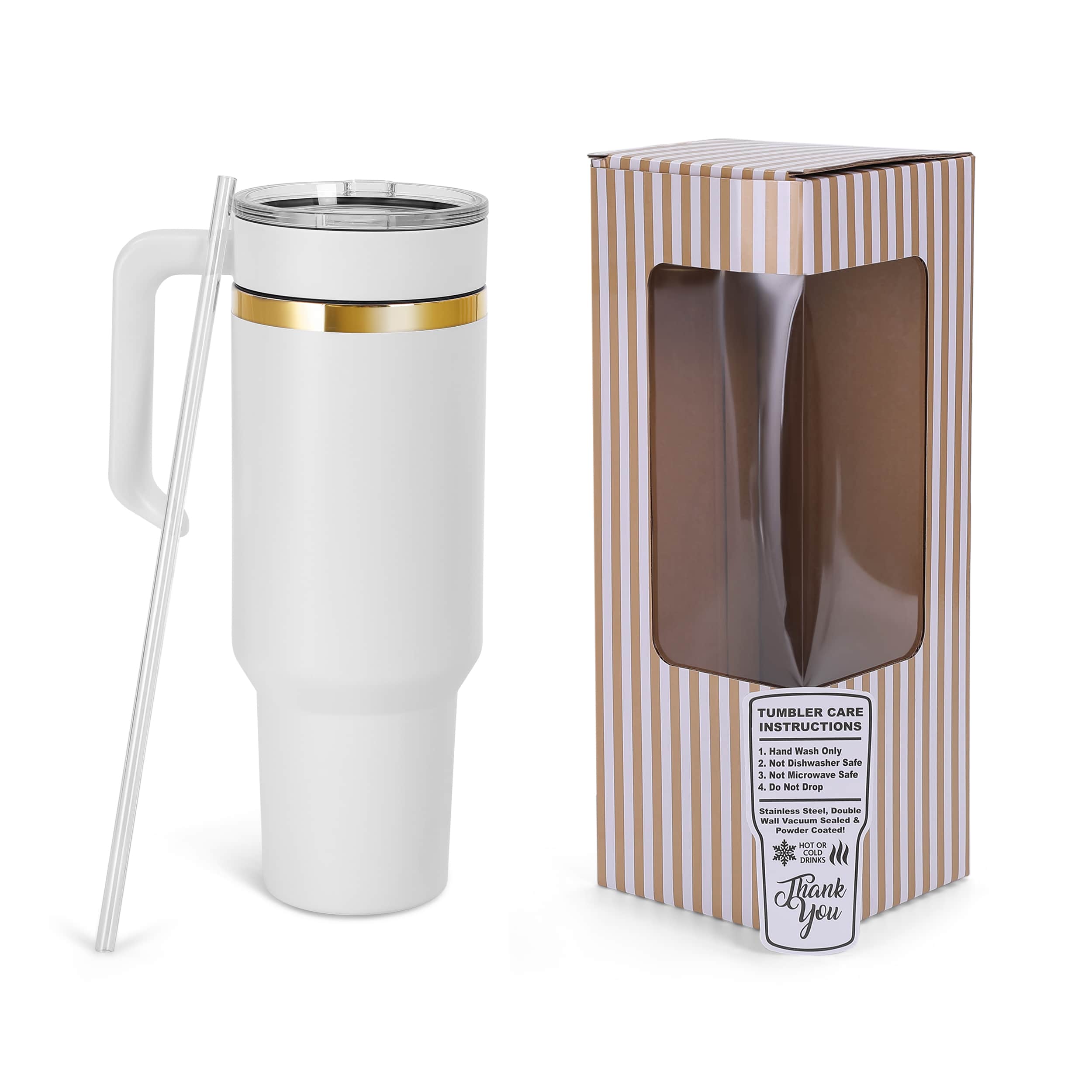 MakerFlo - Wholesale Insulated mug/tumbler - 40oz Gold-Plated Tumbler11