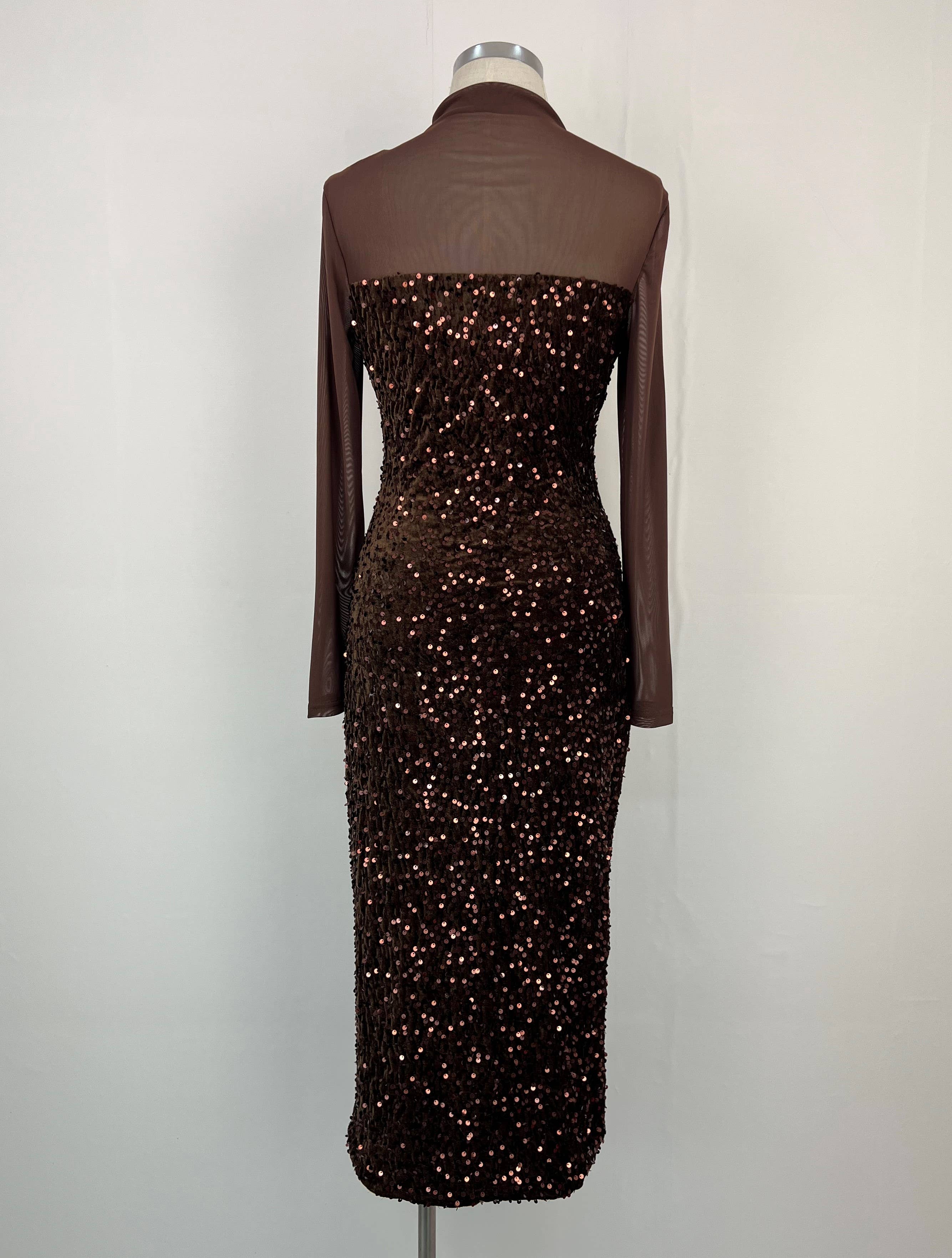 aikha - Venta al por mayor Vestido de fiesta - Mujer - Vestido de lentejuelas (02-3571)9