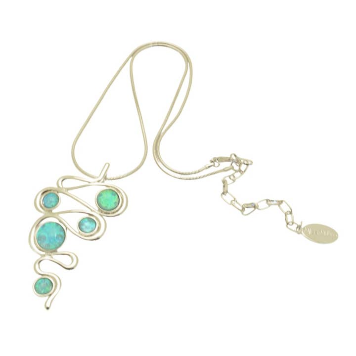 Aqua Cascade Necklace for wholesale by Miss Milly Limited