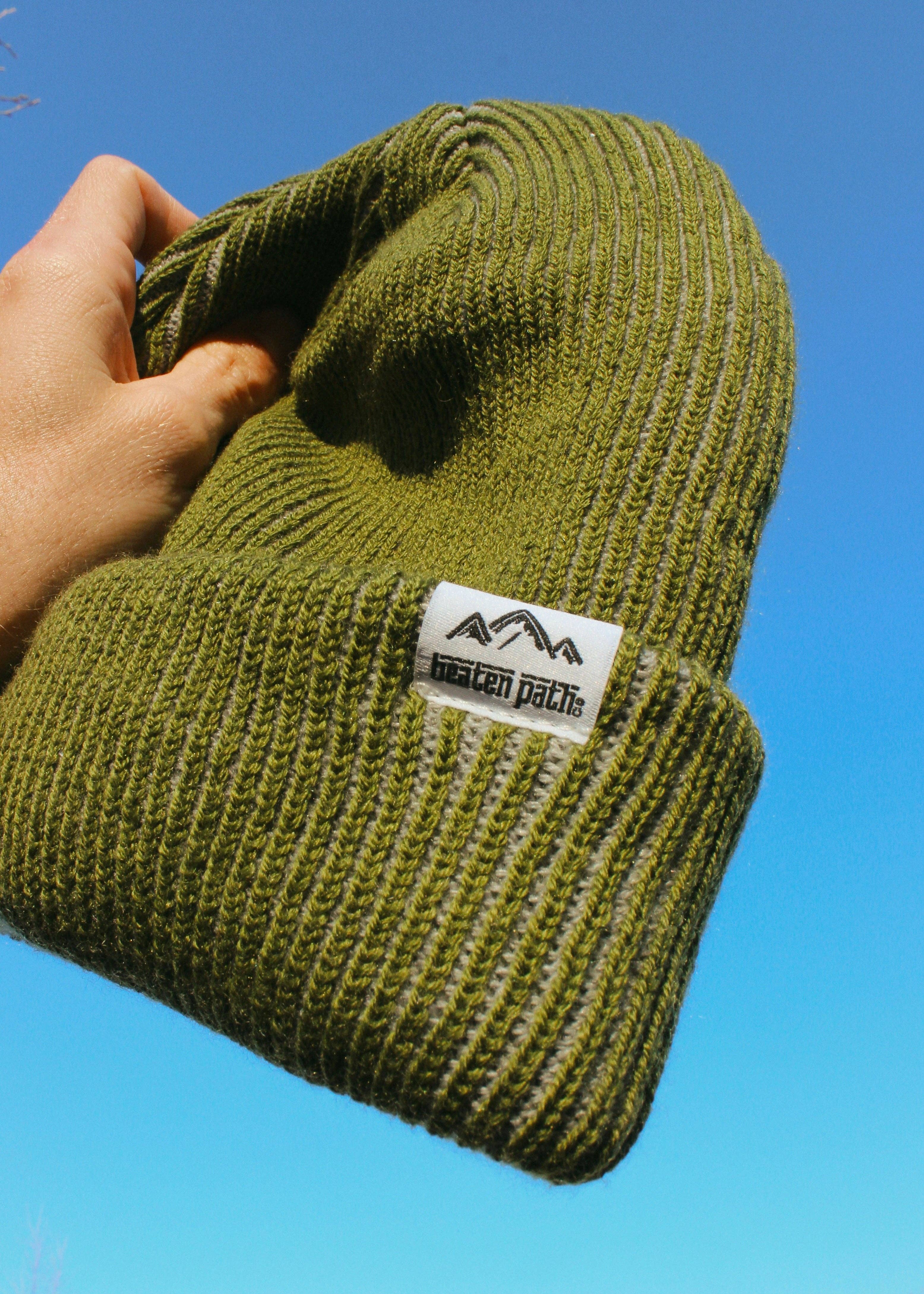 Beaten Path Co - Wholesale Beanie - Women's - OLIVE WOOL BEANIE3
