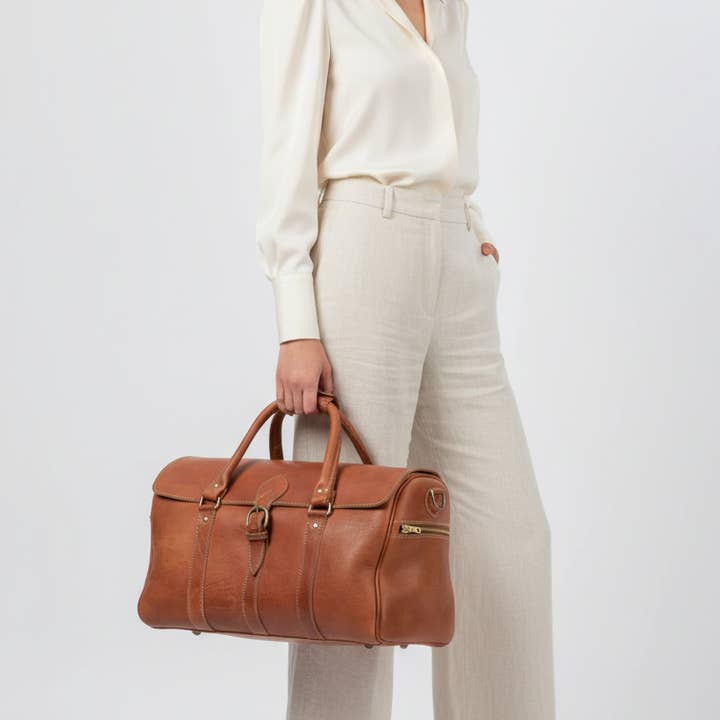 High crafty – wholesale Weekender bag – men's – Full Grain Leather Duffle Bag – Premium Vegetable Tanned Lea5