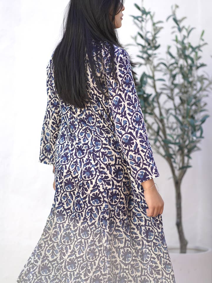 Calypso Aurora Dress Navy for wholesale on Faire5