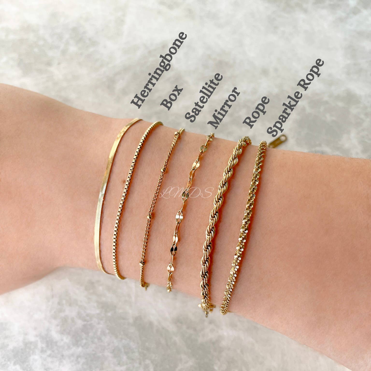 Blueyejewelry - Wholesale Link & Chain Bracelet - Dainty Gold Bracelets - Waterproof Chain Bracelets for Women4