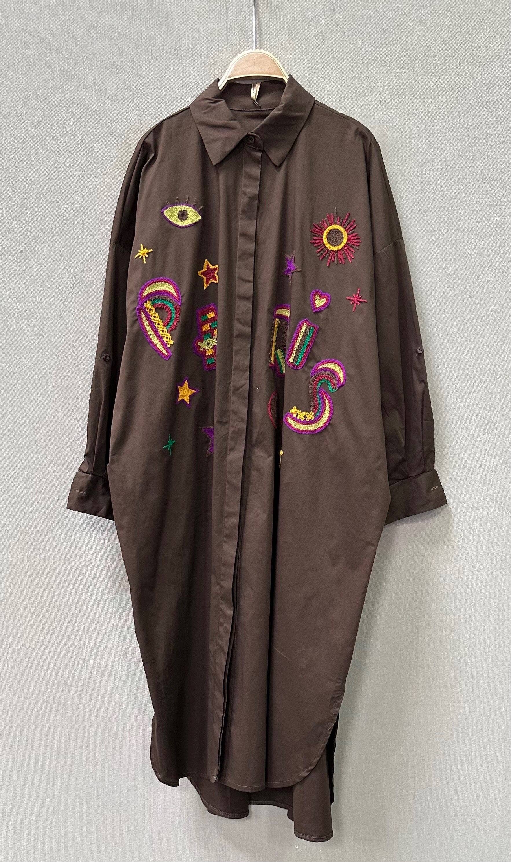 SWEET MAGIC MODA Y COMPLEMENTOS – Vestido - Mulher por atacado – VESTIDO DE ALGODÃO GOLA CAMISEIRO3