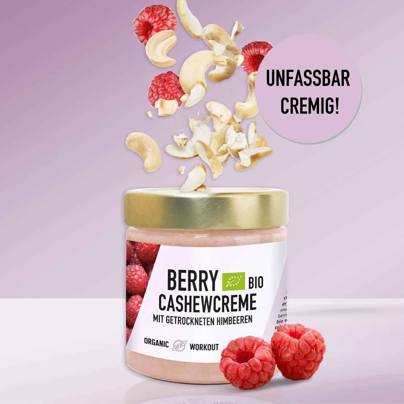 Organic Workout - Wholesale Nut Butter - Limited Edition Organic Cashew Raspberry Cream0