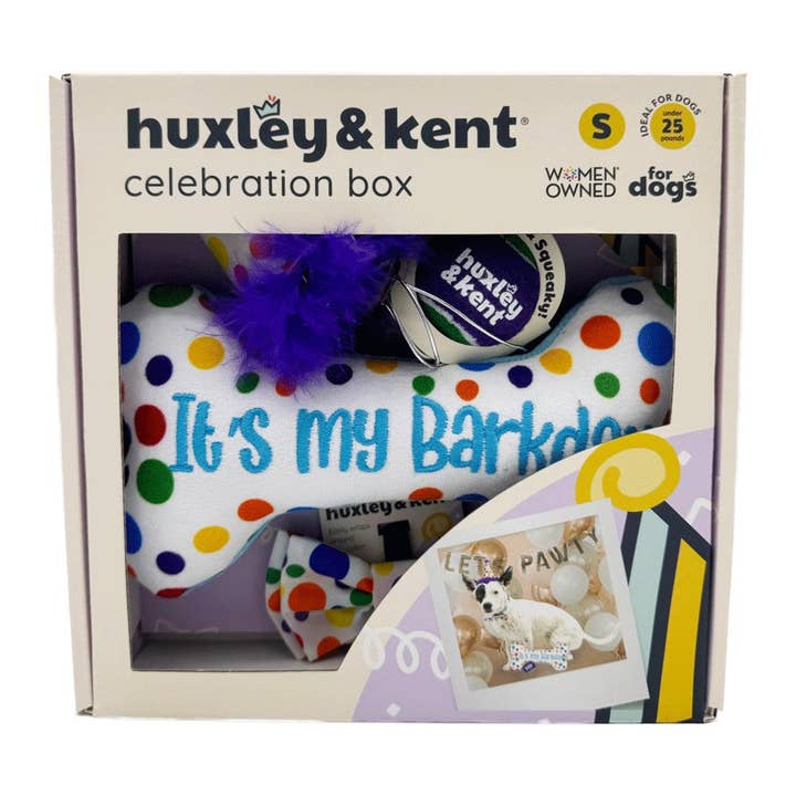 King Wholesale Pet Goods - Wholesale Pet Toy - Dog - HUXLEY & KENT Dog Celebration Box Happy Barkday S