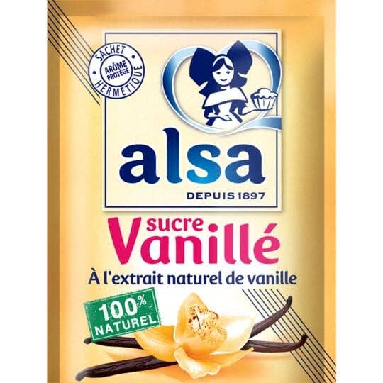 Alsa - Vanilla Sugar Pack of 12 Sachets for wholesale by France Direct