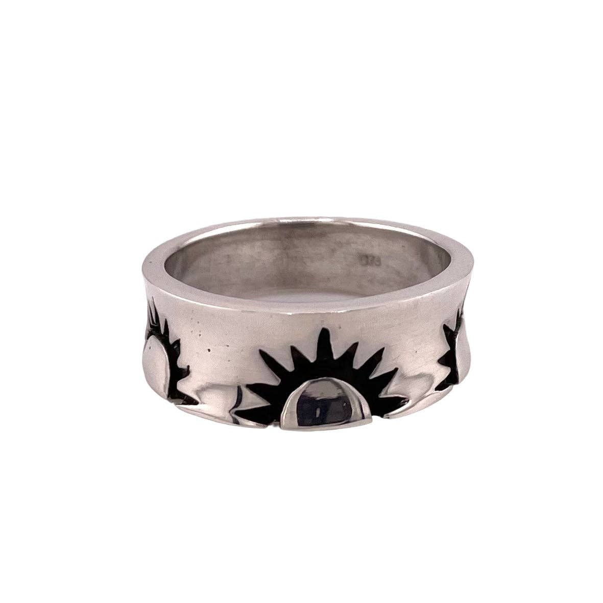 Select Lines - Wholesale Band/Stacked Ring - Sunrise 8mm Band Ring Sterling Silver0