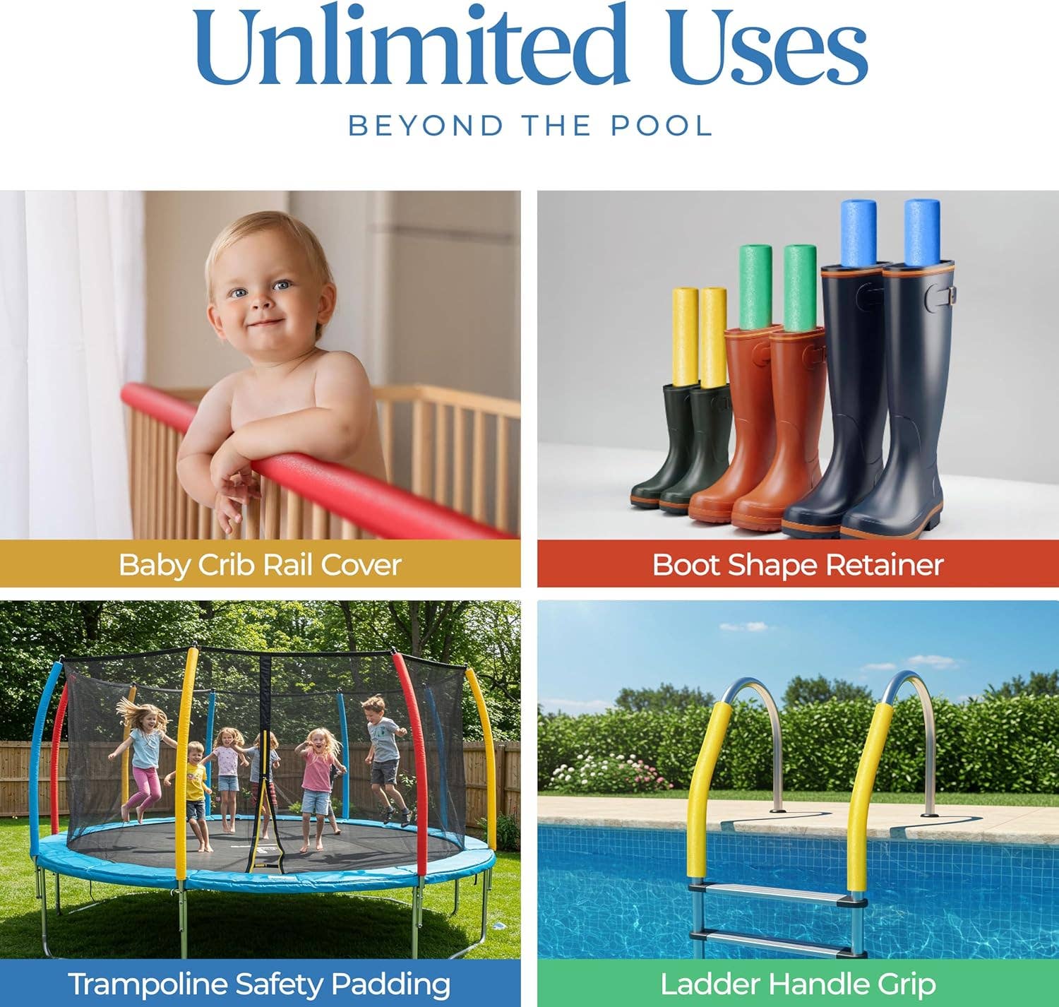 Play22 – wholesale Beach/pool toy – Child & baby – Pool Noodles Foam 40 Pack  Multicolor Swim Noodle Tubes 5