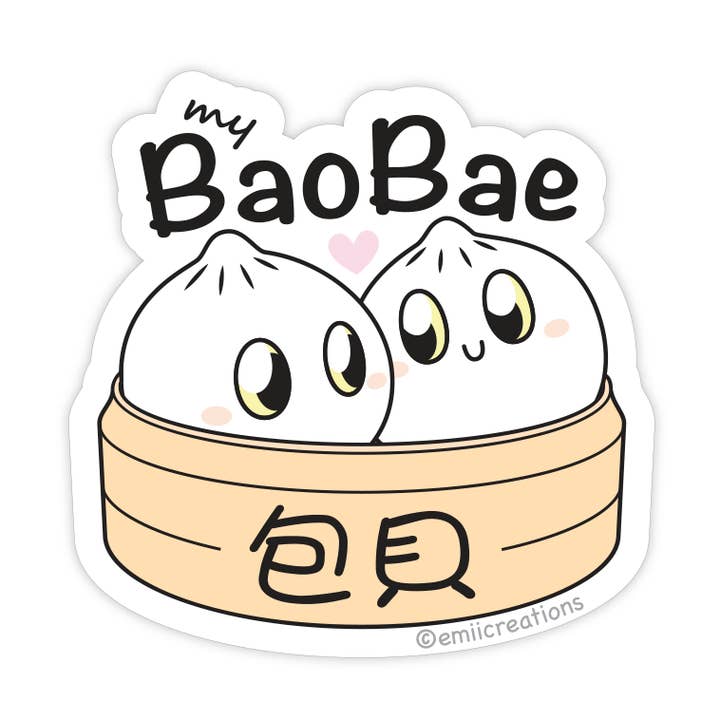 BaoBae Dumpling Sticker for wholesale by Emii Creations
