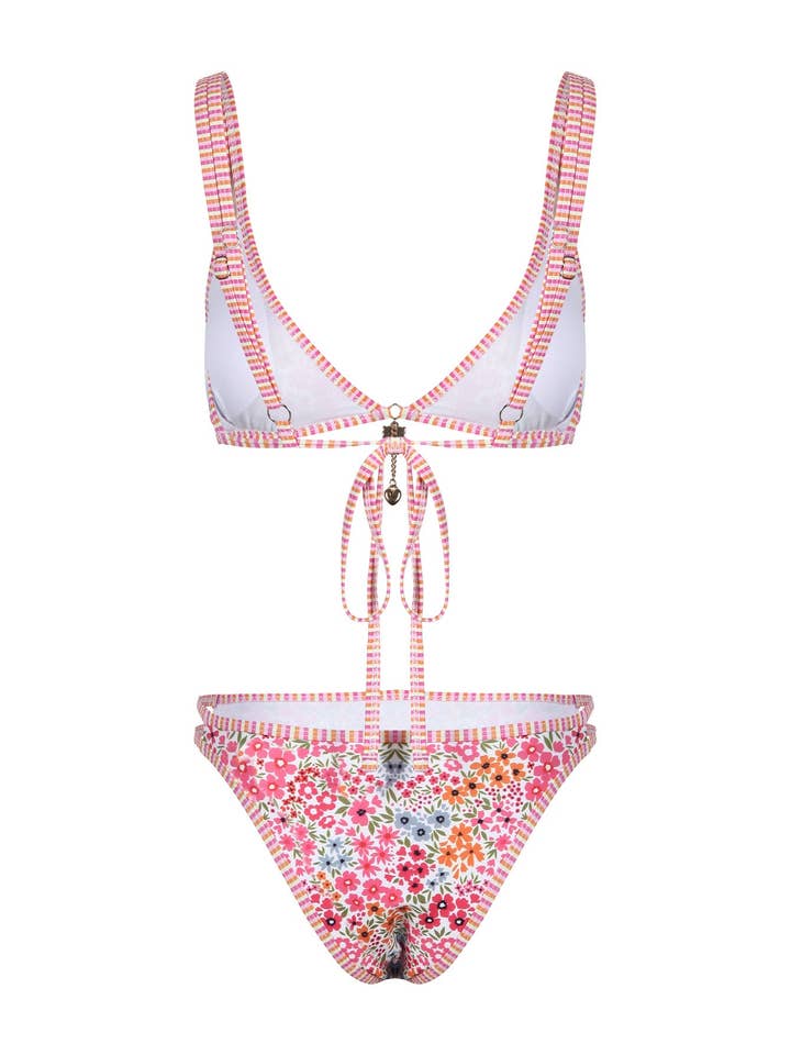 Dipped Shop - Wholesale Two Piece Swimsuit - Women's - Trendy Floral Printed Bikini Swimwear DP25C54914