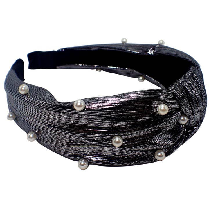 Topkids Accessories - Wholesale Fashion Headband - Women's - Metallic Pearl Knot Alice Bands Adult Women, Hair Accessories for Women, Hair Bands for Women, Thick Headband, Womens Headbands, Head Bands Adult Women, Wide Headbands9