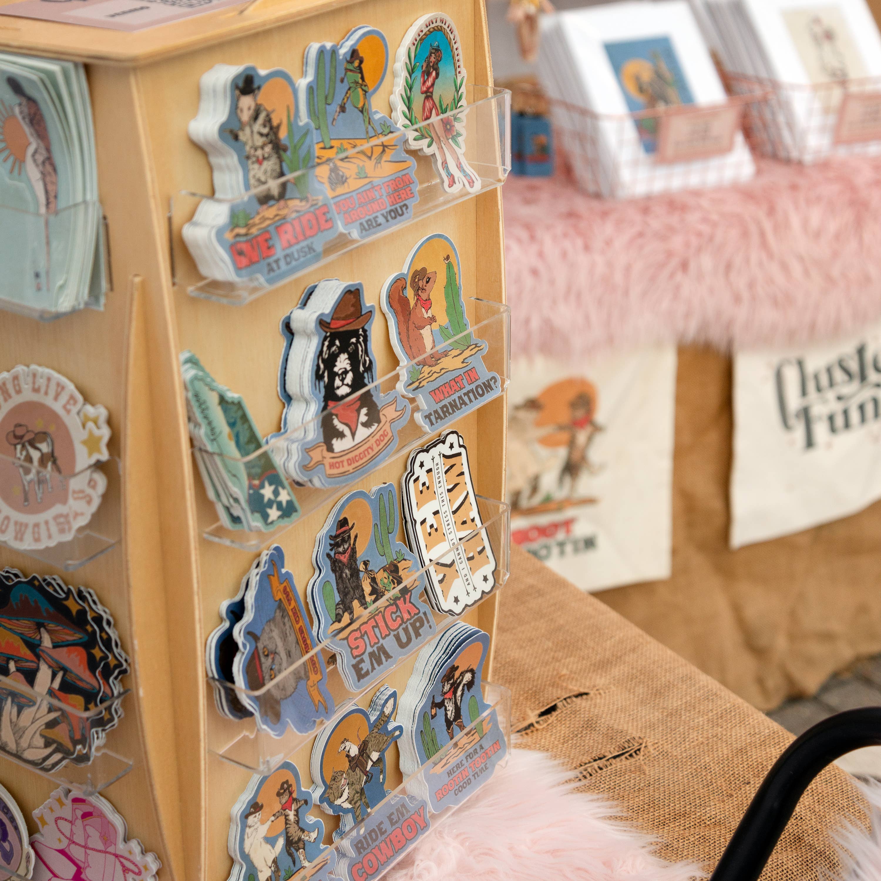 Cluster Funk Studio - Vente Autocollant - Autocollant Cat Cowboy8