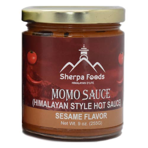 Sherpa Foods - Venta al por mayor Salsas picantes - Salsa Momo (Salsa picante Estilo Himalaya) - Sabor a sésamo