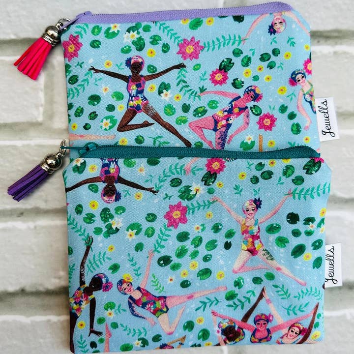 Jewells - Wholesale Coin Purse - Women's - Synchronised Swimmer fabric coin purse pouch 2 sizes4
