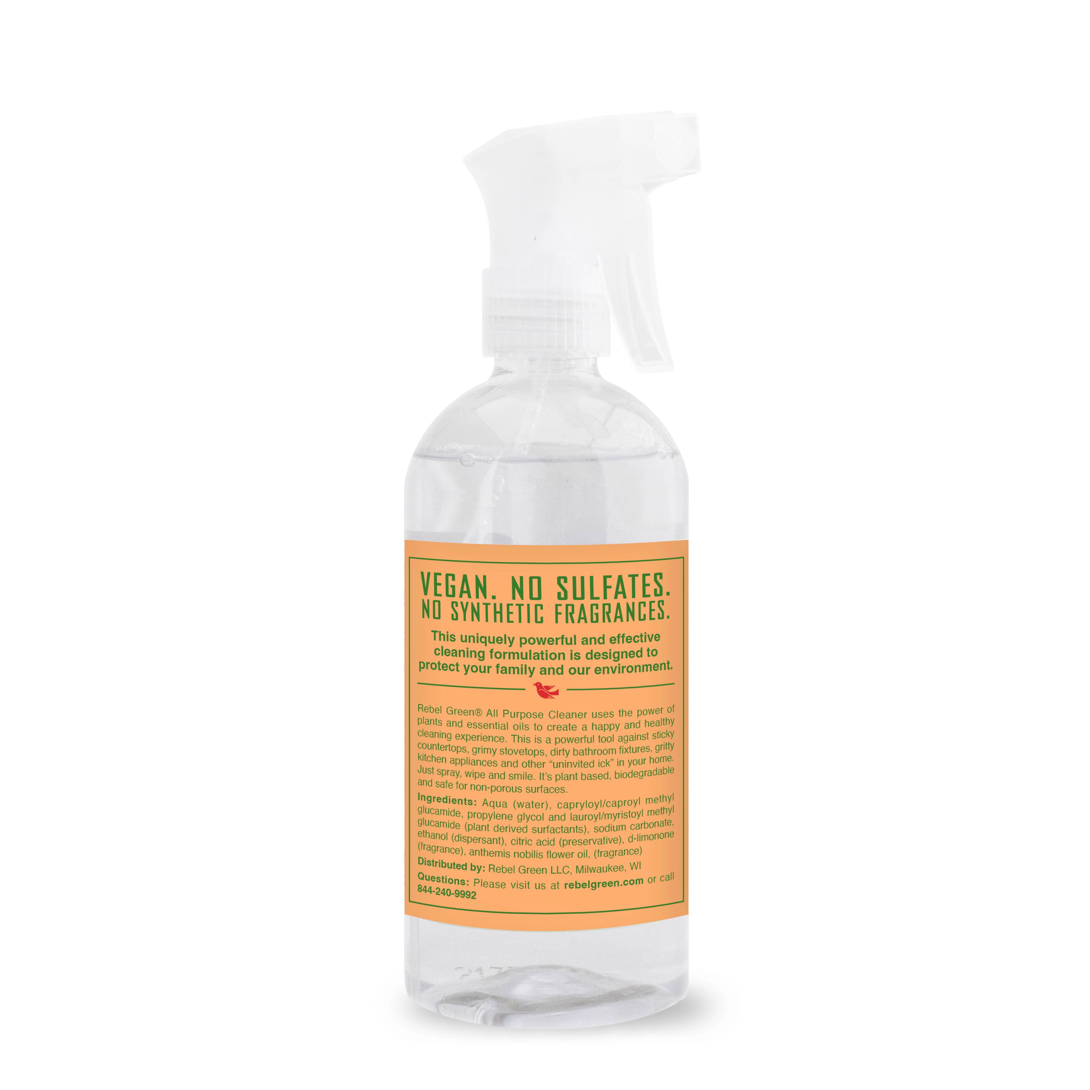 Rebel Green - Wholesale All-Purpose Cleaning Spray - All Purpose Orange Chamomile Spray 16oz (unit) 1