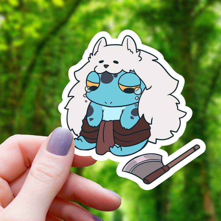 Mimic Gaming Co - Wholesale Sticker - Crying Barbarian Frog Sticker - 3"