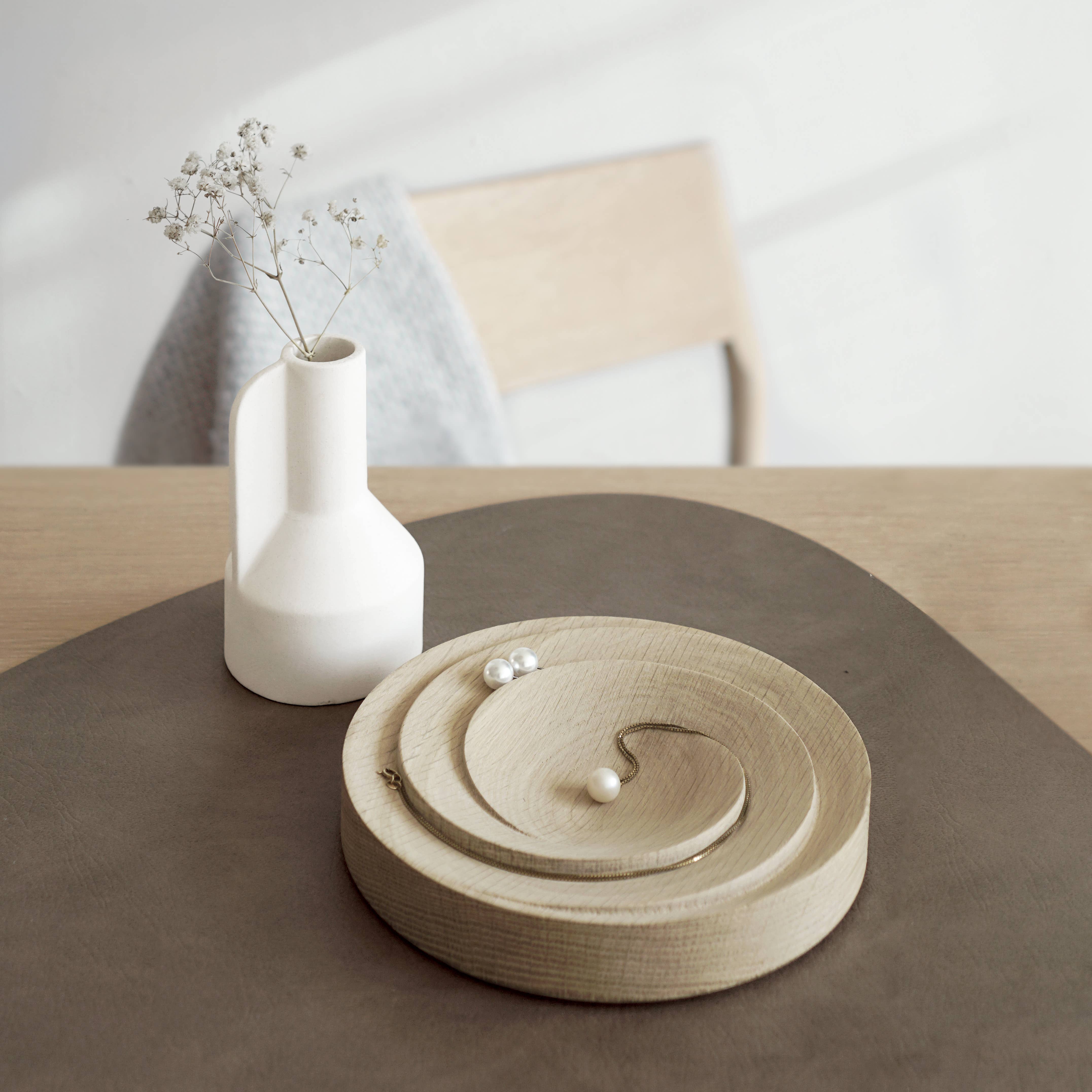 Spira Bowl - wooden jewellery display tray for Mother's Day for wholesale by Lawa Design