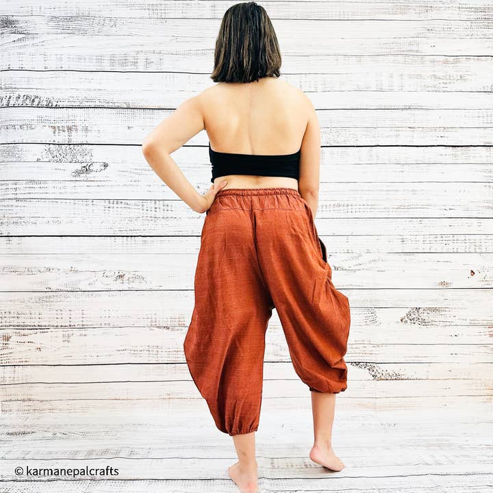 Karma Nepal Crafts - Wholesale Pants - Women's - Harem Cotton Pants with Spiral Prints10