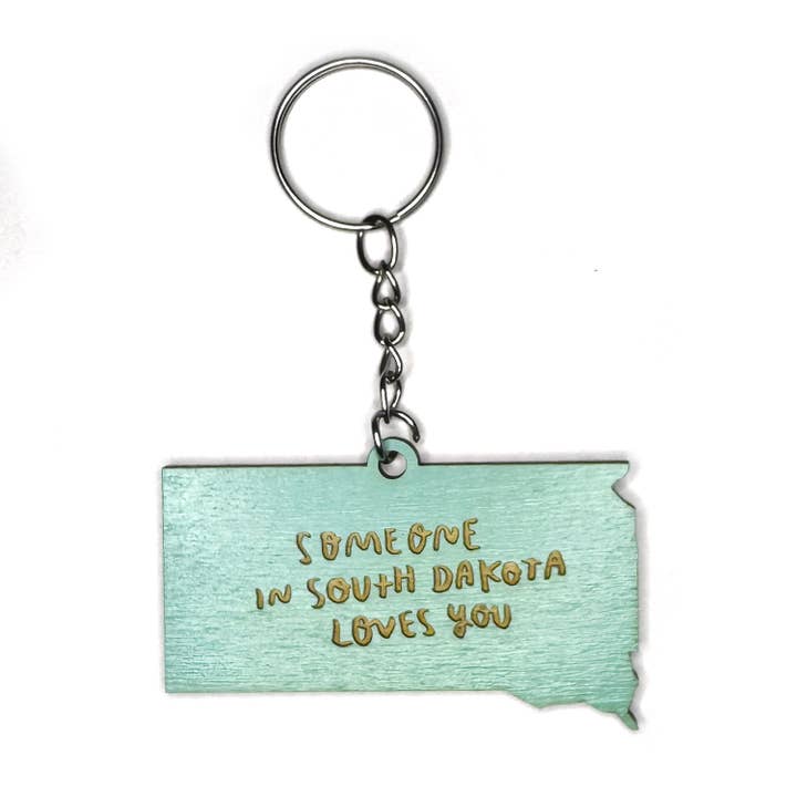 Someone in South Dakota Loves You Keychain for wholesale by SnowMade