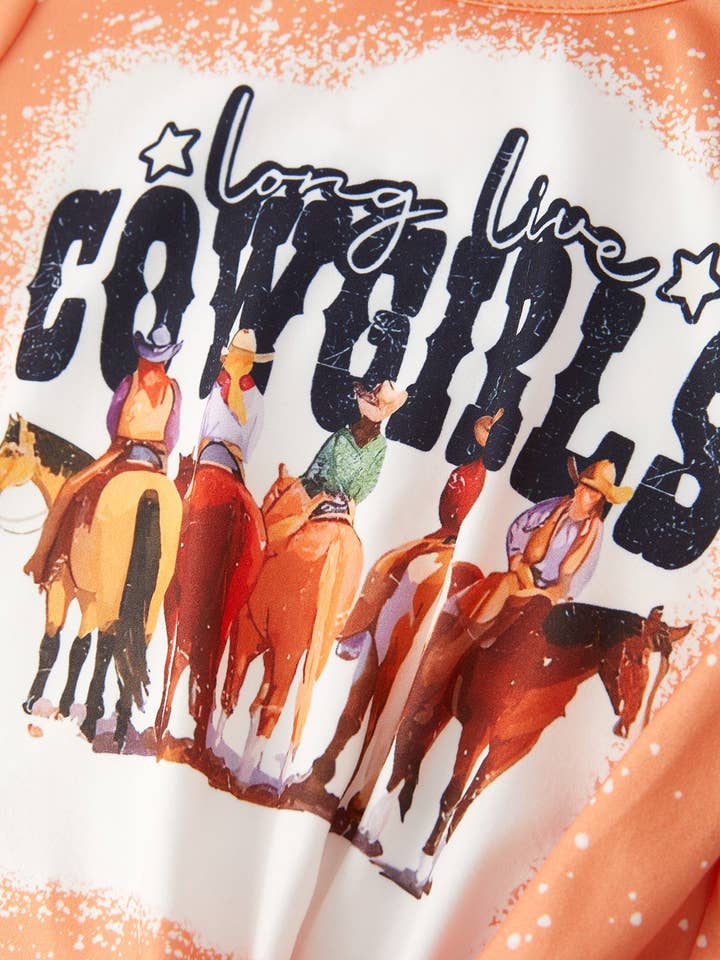 Rylee Faith Designs - Wholesale Top & Short Set - Kids - Western Girls Letter Print Outfits Set