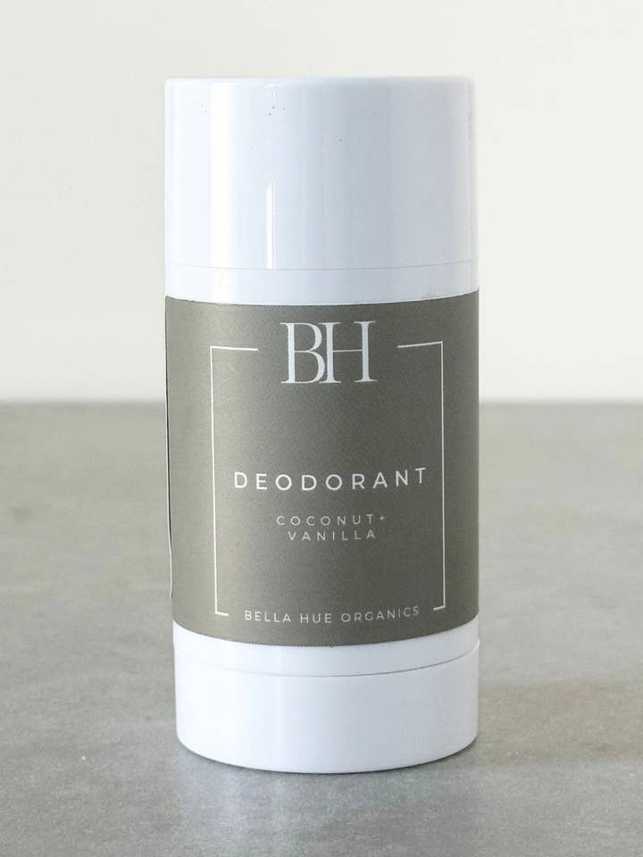 Coconut + Vanilla Deodorant for wholesale by Bella Hue LLC