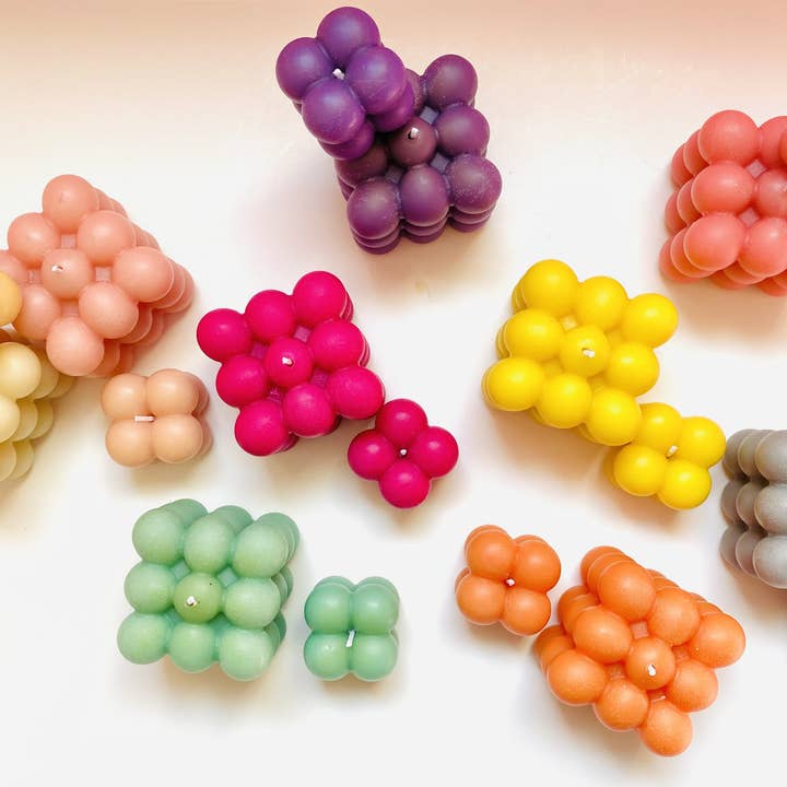 Maple + Love - Wholesale Novelty Candle - Colourful Bubble Beeswax Candle6