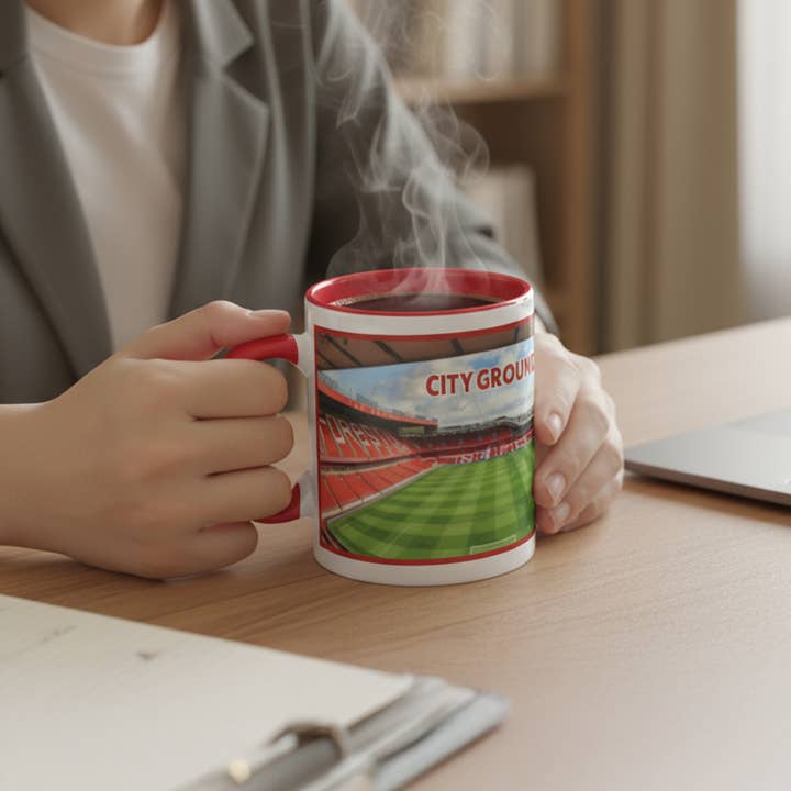 SmartyPants - Wholesale Coffee/Tea Cup - City Ground Heritage Mug – Nottingham Football Fan Gift 2
